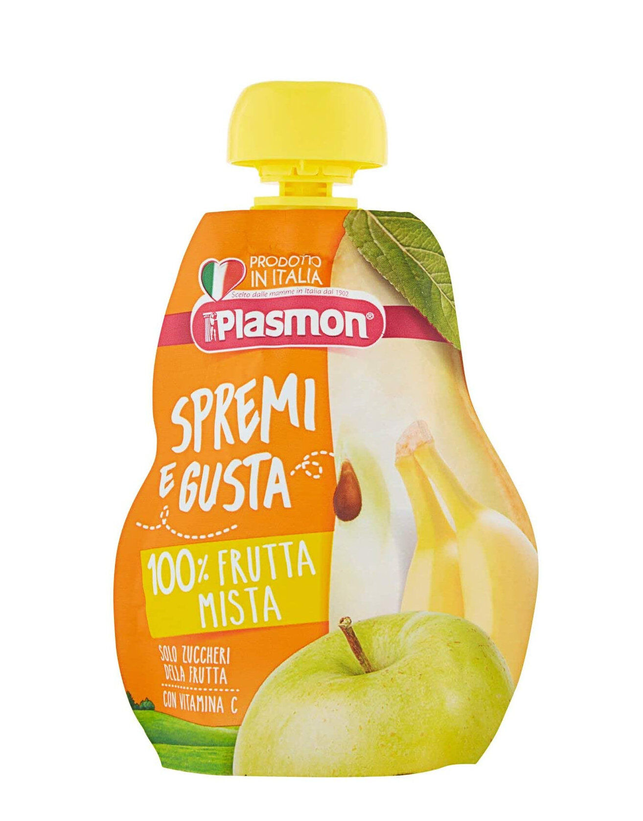 plasmon spremi e gusta 100% frutta mista da 6 mesi 100 grammi