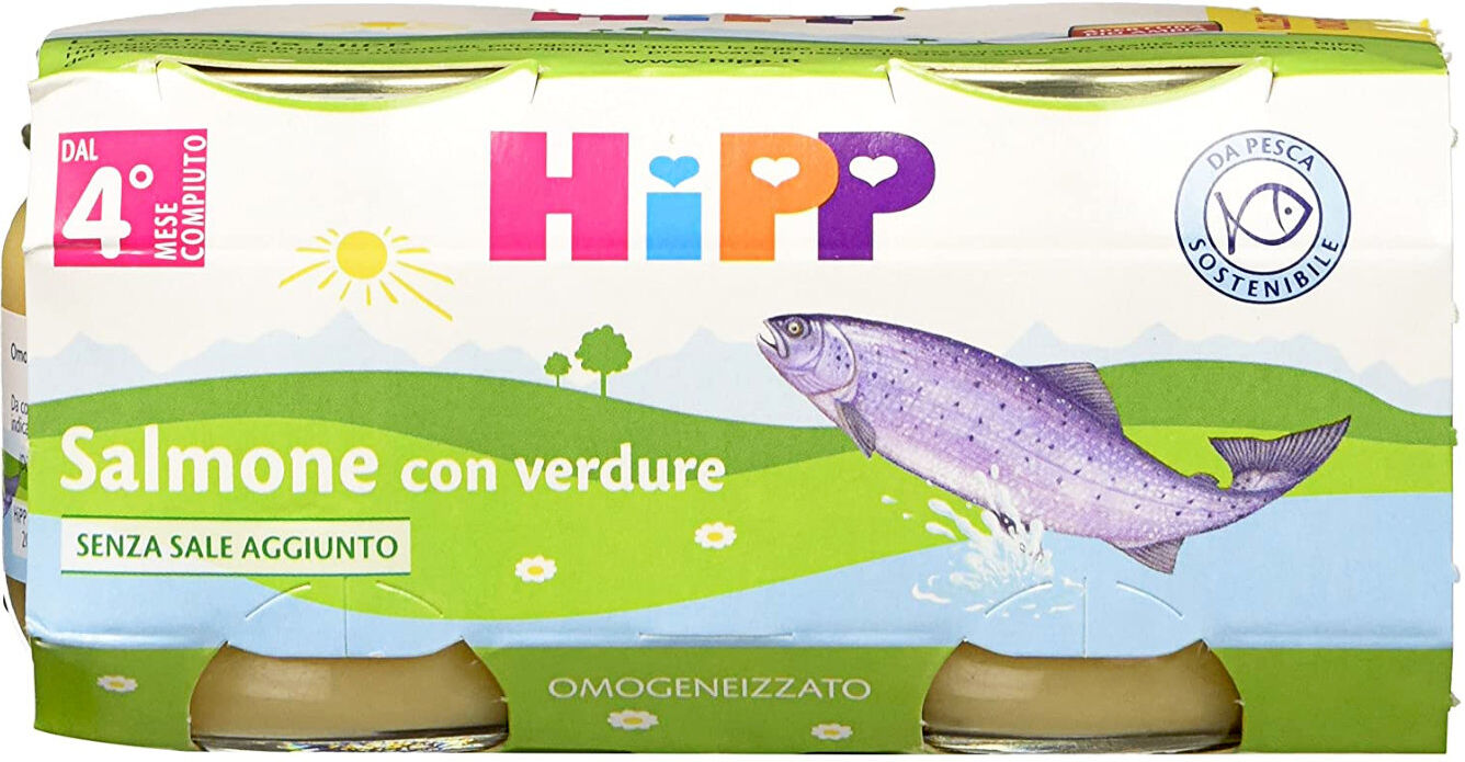 HIPP Salmone Con Verdure 2 Vasetti Da 80 Grammi