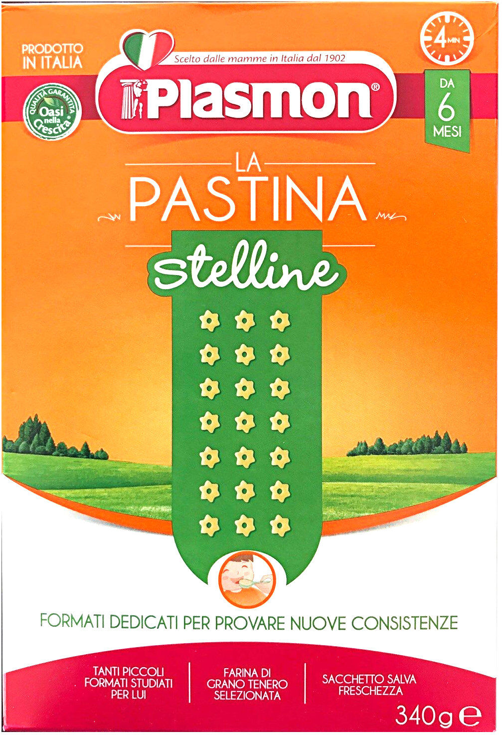 PLASMON La Pastina Stelline Da 6 Mesi 340 Grammi