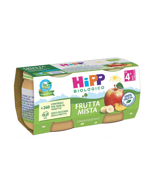 HIPP Frutta Mista 2 Vasetti Da 80 Grammi