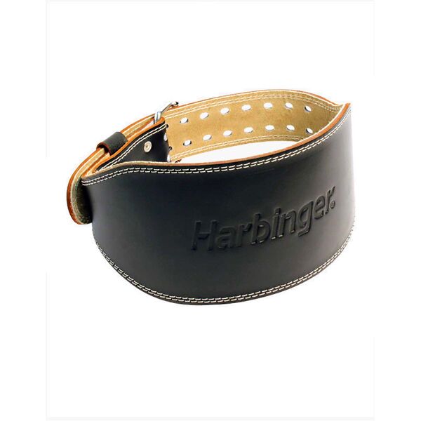 harbinger 6 padded leather belt colore: nero xl