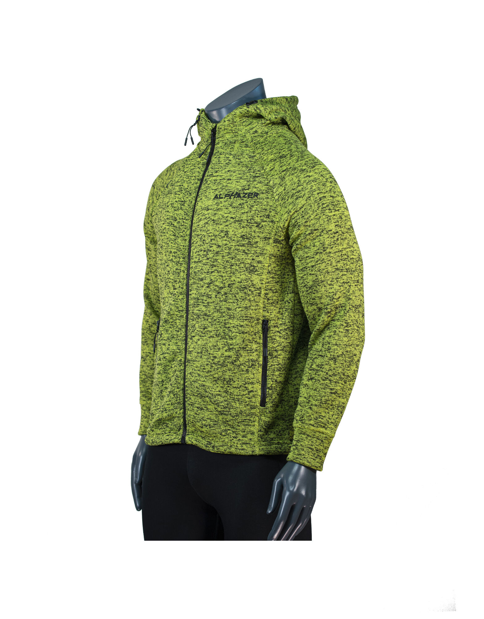 ALPHAZER OUTFIT Felpa Melange Uomo Colore: Verde M