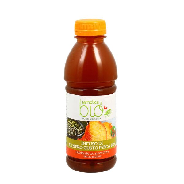 la finestra sul cielo semplice & bio - infuso di tè nero gusto pesca bio 500ml