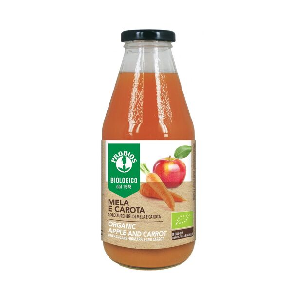 probios bio organic - succo di mela e carota 500ml