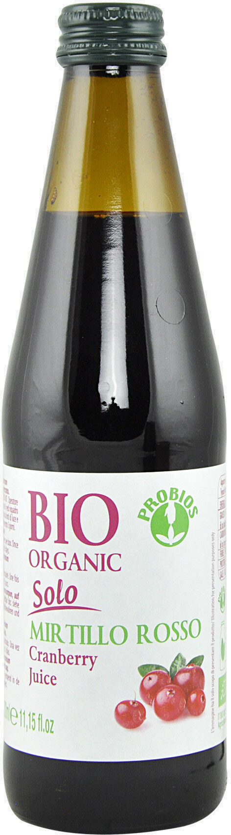 PROBIOS Bio Organic - Solo Succo Di Mirtillo Rosso 330ml