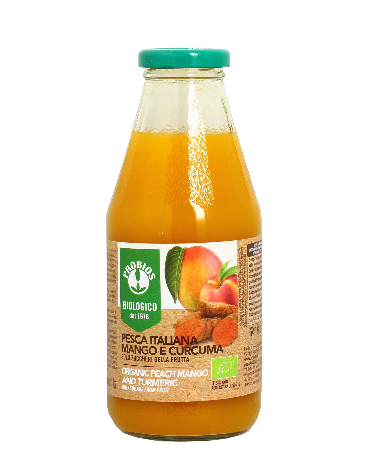 PROBIOS Pesca Italiana, Mango E Curcuma 500 Ml