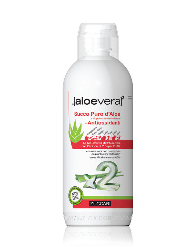ZUCCARI [Aloevera]2 - Succo Puro D'Aloe A Doppia Concentrazione + Antiossidanti 1000ml