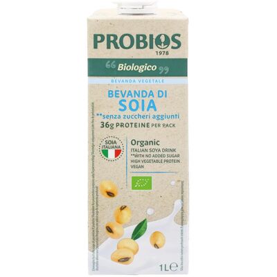 Bevanda di soia biologica Probios - Vegana, Senza glutine - 1L Bevanda di soia biologica Probios - Vegana, Senza glutine - 1L