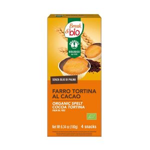 PROBIOS Break & Bio - Farro Tortina Al Cacao 4 Snack Da 45 Grammi
