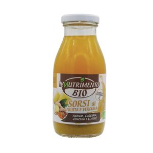 probios bio organic - sorsi di frutta e verdura - ananas curcuma zenzero limone 250ml