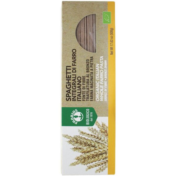 probios spaghetti 100% farro integrale 500 grammi