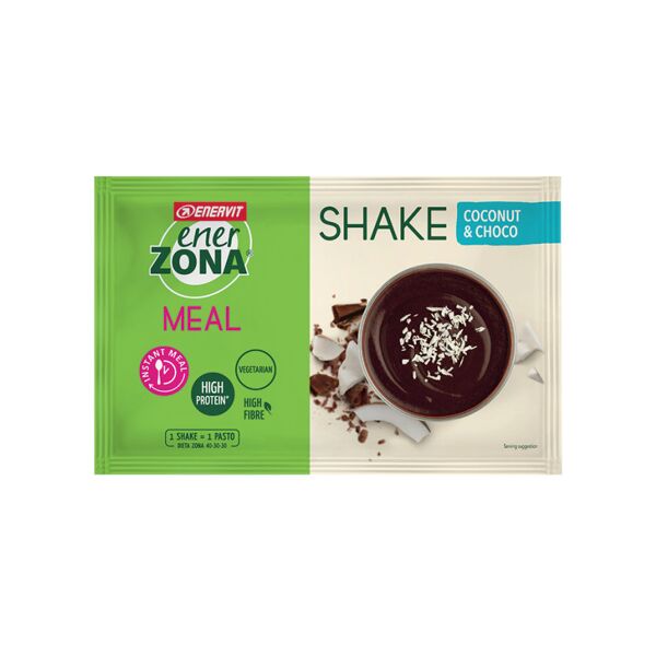 enerzona shake 1 busta da 53 grammi cocco e cioccolato
