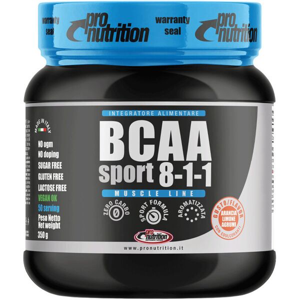 pronutrition bcaa sport 8:1:1 350 grammi arancio limone