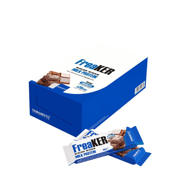 yamamoto nutrition freaker 20 barrette da 50 grammi biscotto con copertura di cioccolato al latte