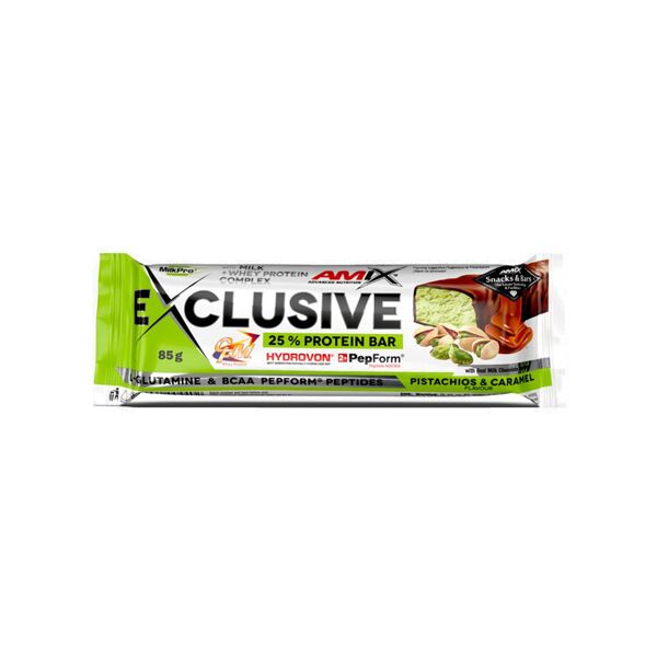amix exclusive protein bar 1 barretta da 85 grammi cioccolato & caffè