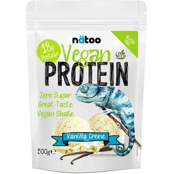 natoo vegan protein 500 grammi crema alla vaniglia