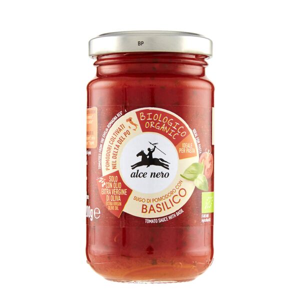 alce nero sugo di pomodoro con basilico 200 grammi