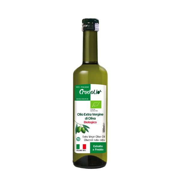 crudolio olio extra vergine di oliva biologico 500ml