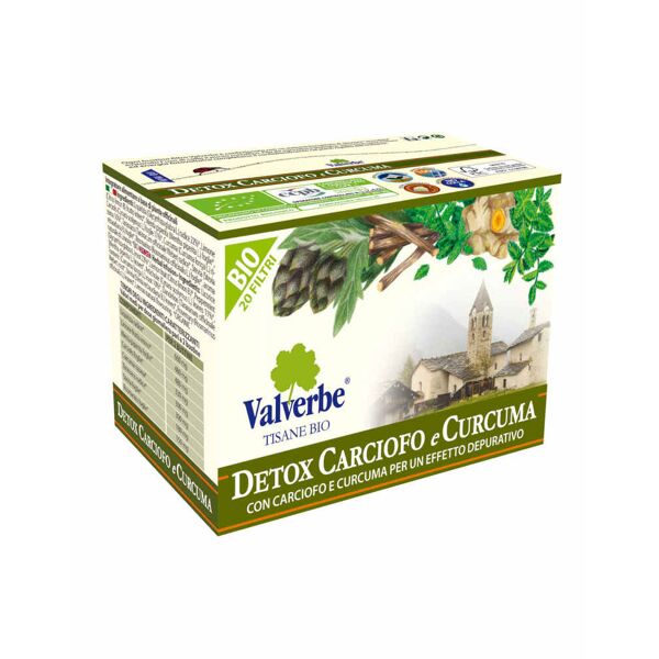 valverbe detox carciofo e curcuma 20 filtri