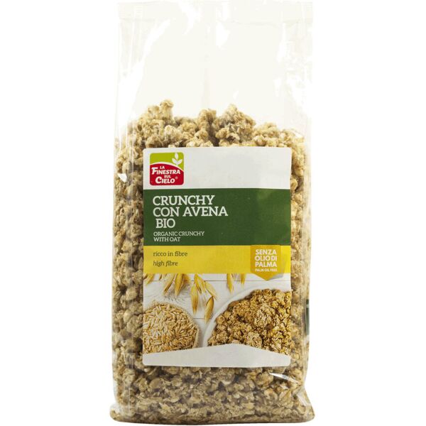 la finestra sul cielo crunchy con avena bio 375 grammi