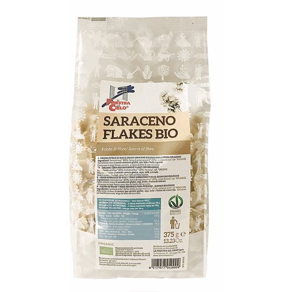 la finestra sul cielo saraceno flakes bio 375 grammi