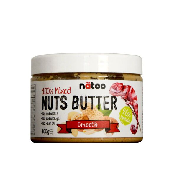 natoo 100% mixed nuts butter smooth 400 grammi