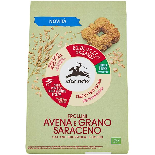 alce nero frollini avena e grano saraceno 250 grammi