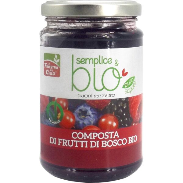 la finestra sul cielo semplice & bio - composta di frutti di bosco bio 320 grammi