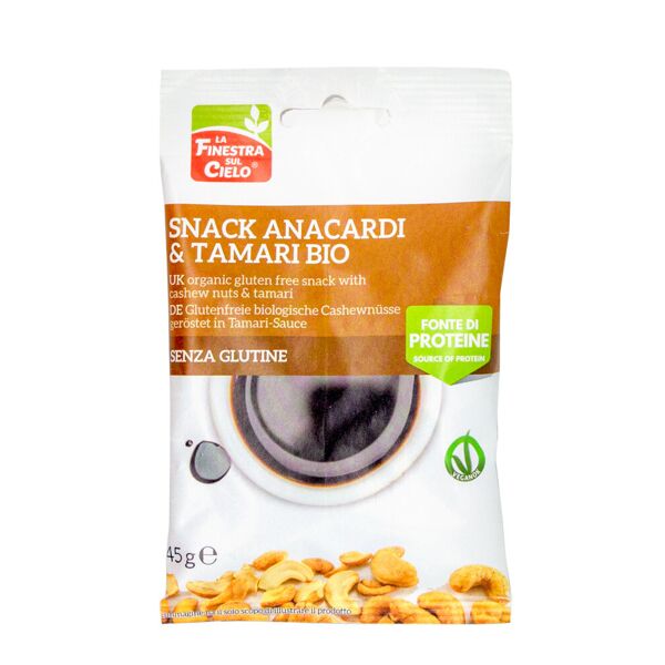 la finestra sul cielo snack anacardi & tamari bio 45 grammi