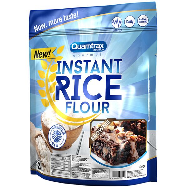 quamtrax nutrition instant rice flour 2000 grammi cioccolato e nocciola