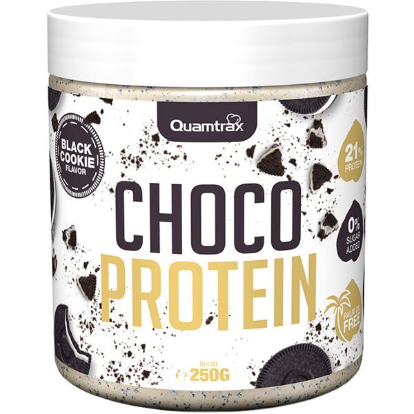 quamtrax nutrition choco protein 250 grammi black cookie