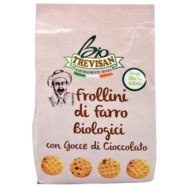 trevisan frollini di farro biologici con gocce di cioccolato 250 grammi