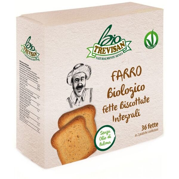 trevisan farro biologico fette biscottate integrali 300 grammi