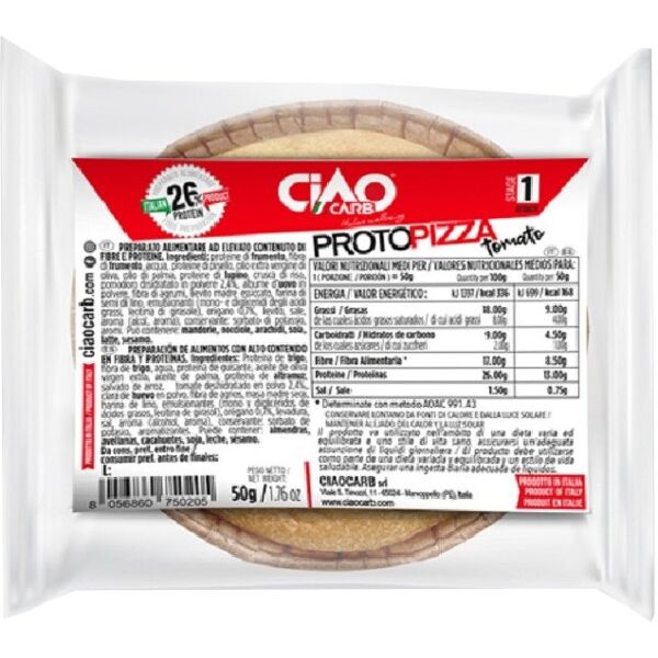 ciaocarb protopizza 50 grammi pomodoro