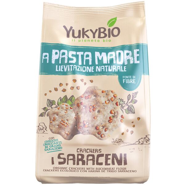 sotto le stelle yukybio a pasta madre - crackers i saraceni 250 grammi