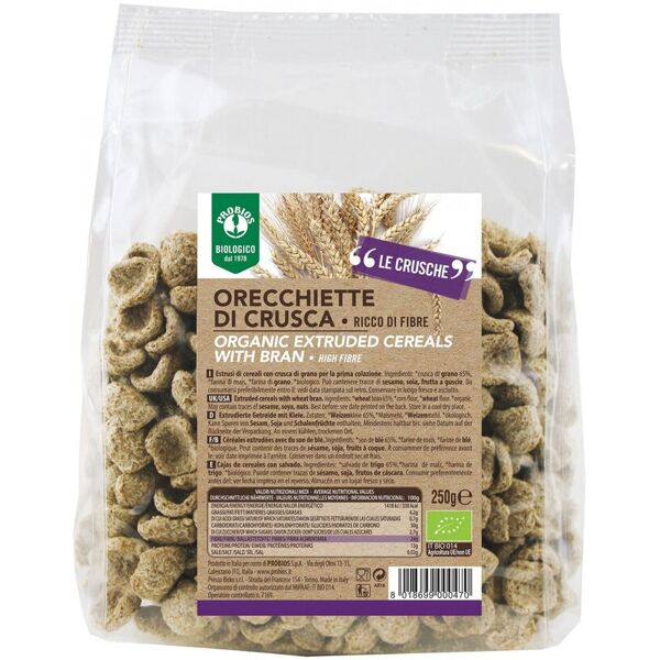 probios easy to go - orecchiette di crusca di grano 250 grammi