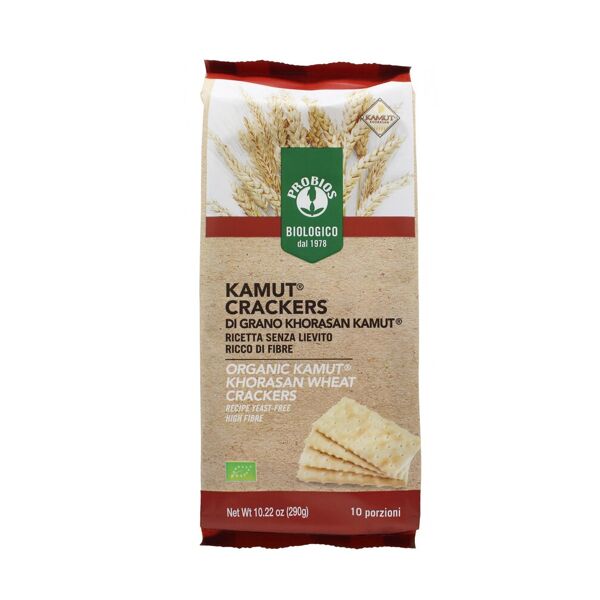 probios top grain - kamut crackers senza lievito 10 pacchetti da 29 grammi