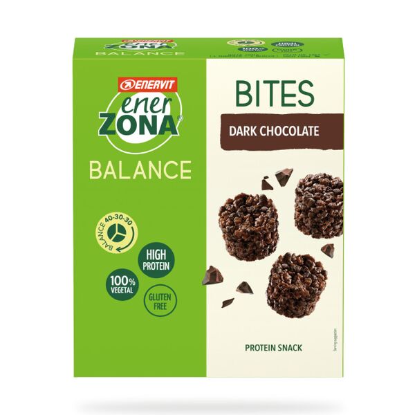 enerzona bites 40-30-30 5 buste da 24 grammi cioccolato fondente