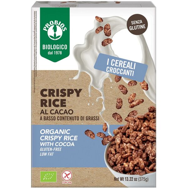 probios easy to go - crispy rice al cacao 375 grammi