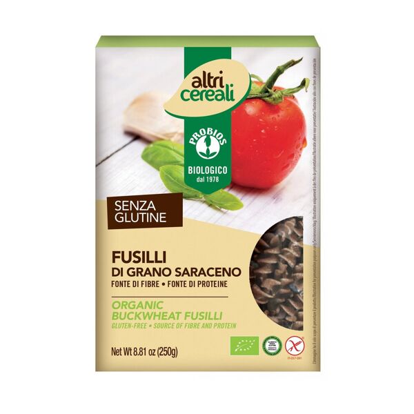 probios altri cereali - fusilli 100% grano saraceno 250 grammi