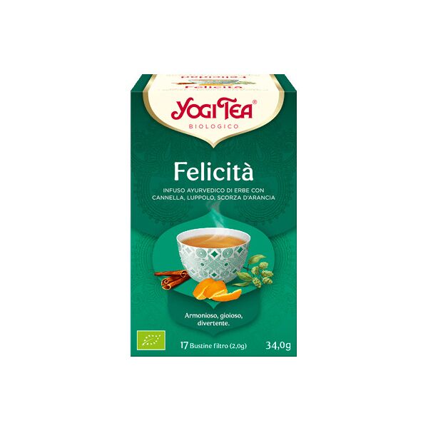 yogi tea - felicità 17 bustine da 1,8 grammi