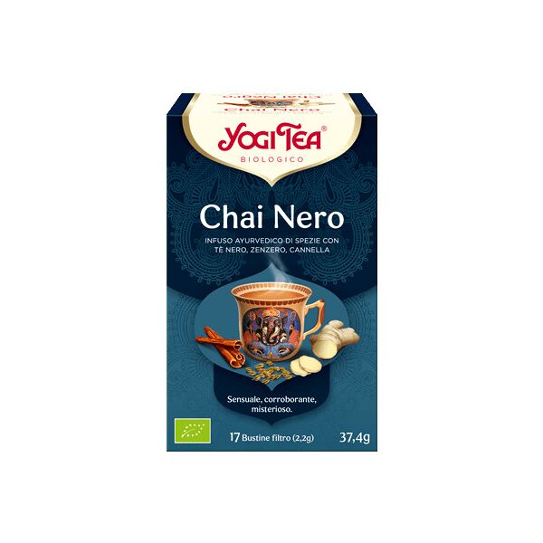 yogi tea - tè speziato nero chai 17 bustine da 2,2 grammi