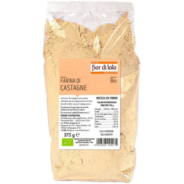 fior di loto farina di castagne bio 375 grammi