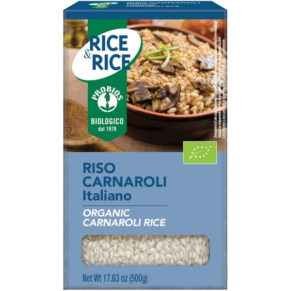 probios rice & rice - riso carnaroli bianco 500 grammi