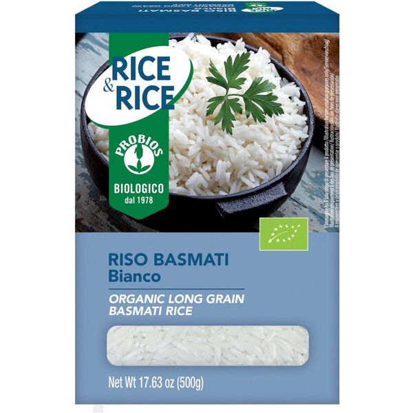 probios rice & rice - riso basmati bianco 500 grammi