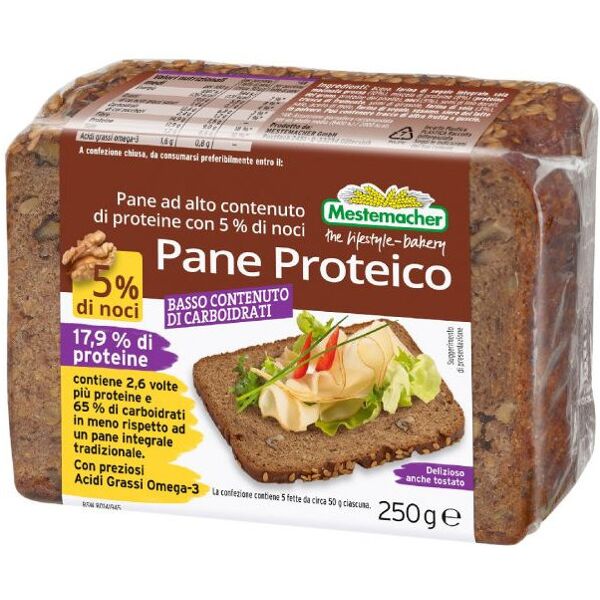 mestemacher pane proteico con 5% noci 250 grammi