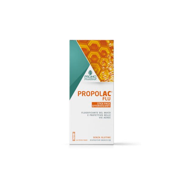promopharma propol ac - flu bustine effervescenti 10 bustine da 4 grammi