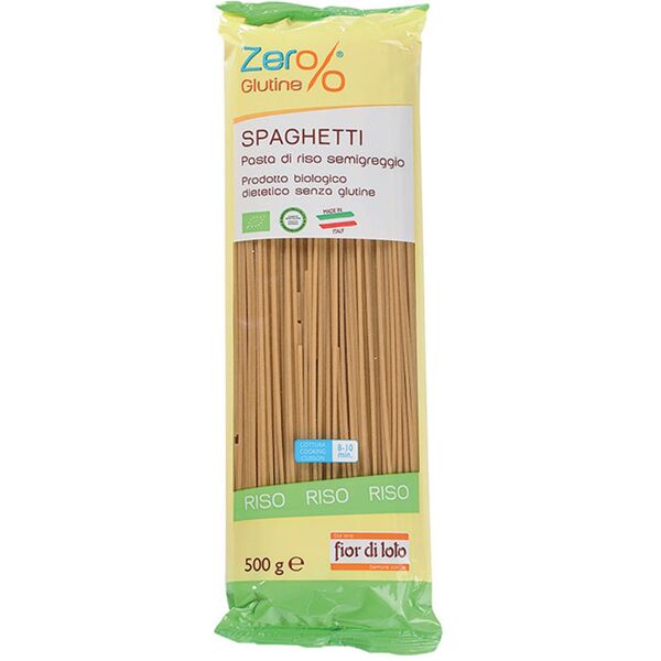 fior di loto zero% glutine - spaghetti di riso semigreggio 500 grammi