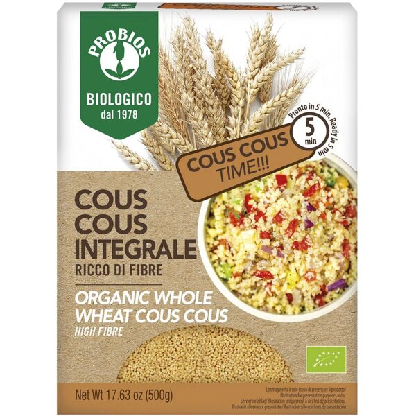 probios cous cous integrale 500 grammi