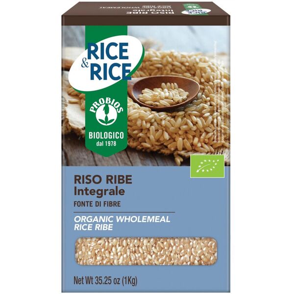 probios rice & rice - riso ribe lungo integrale 1000 grammi